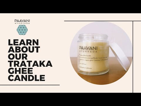 Trataka Ghee Candle | Ayurvedic Meditation Candle for Focus & Eye Health